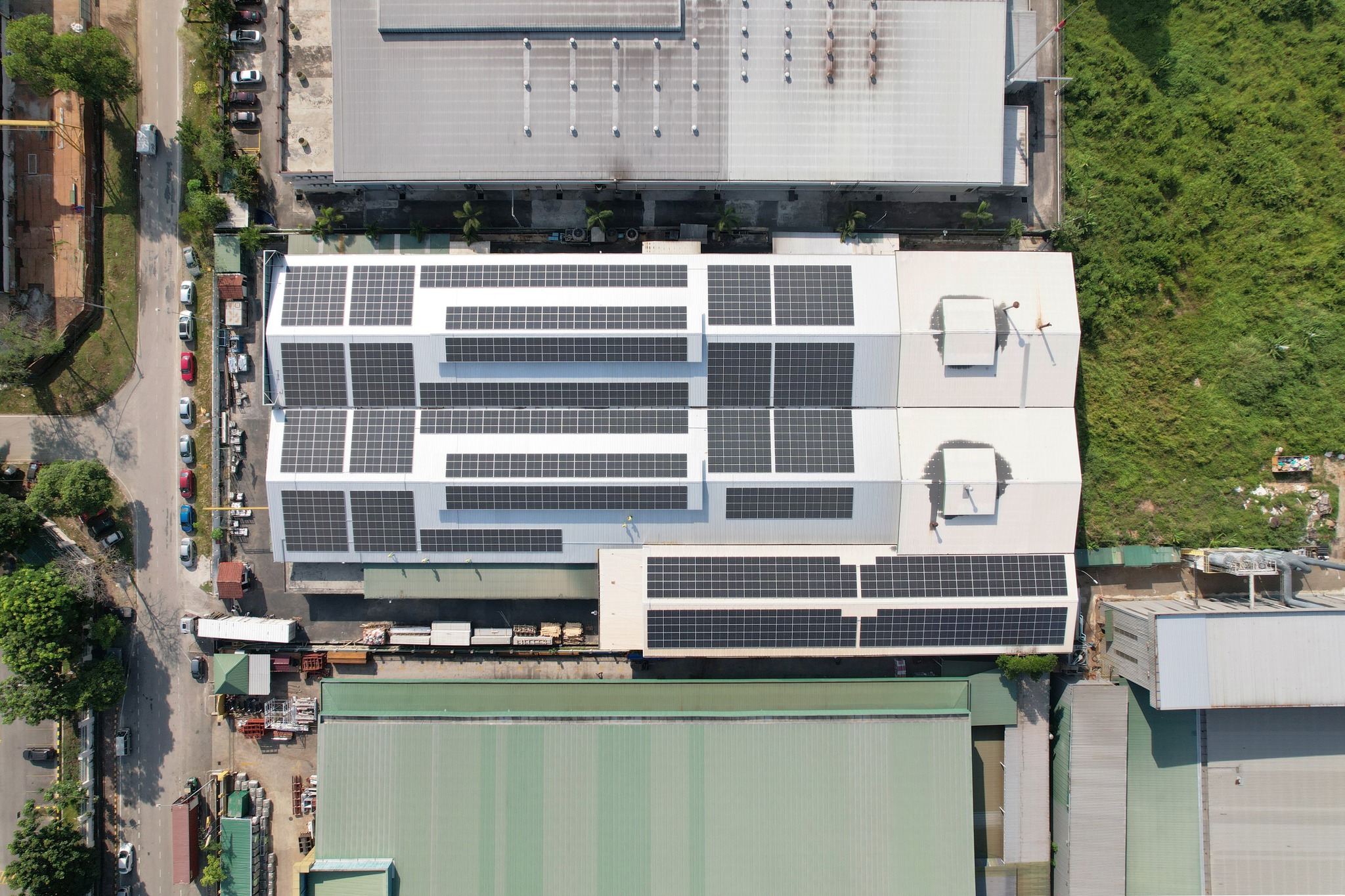 Factory solar installation